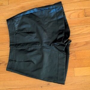 like new vegan leather pleather high waisted shorts super fun